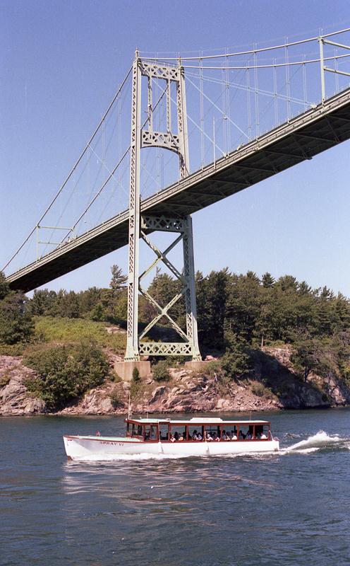 1,000 Islands Bridge over the St. Lawrence River in New York, 1979